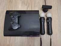 PS3 + 15 игр 3 джойстика (на фото)