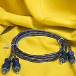Кабель межблочный 1 метр 2х2 RCA колкольчик rca на усилитель саб