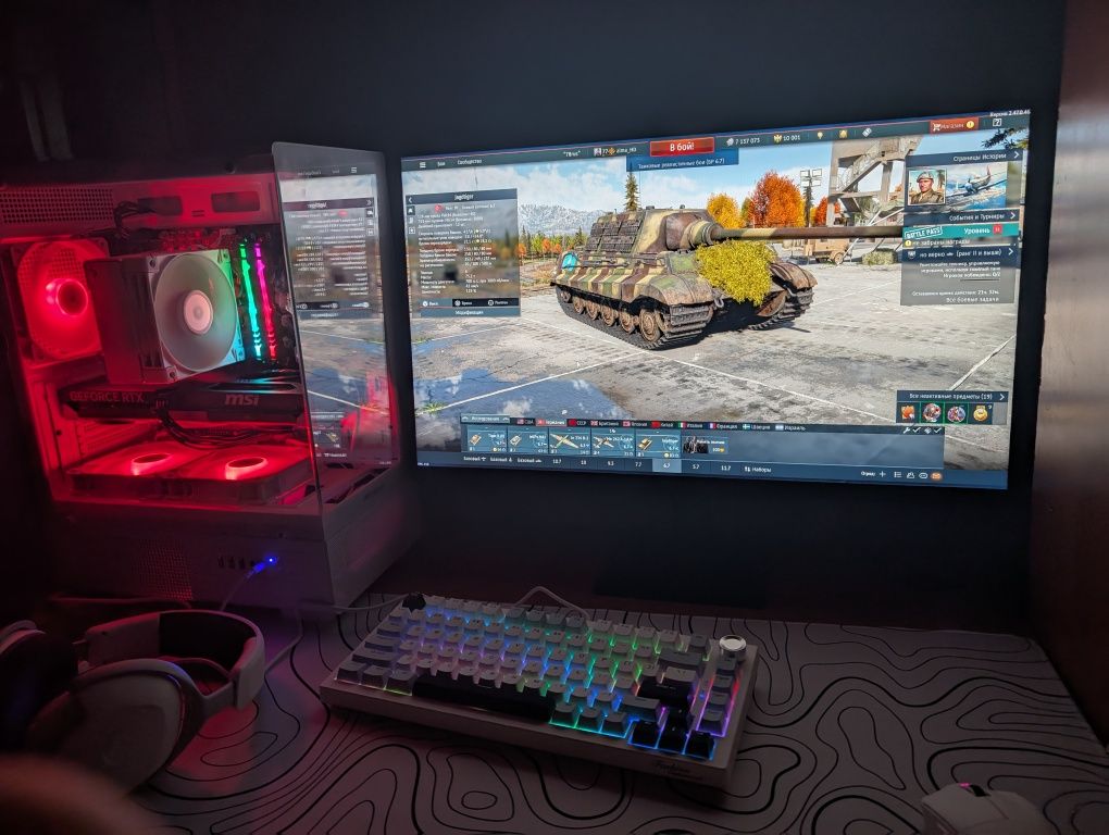 Full setup пк новый все коробки и документы имеются
