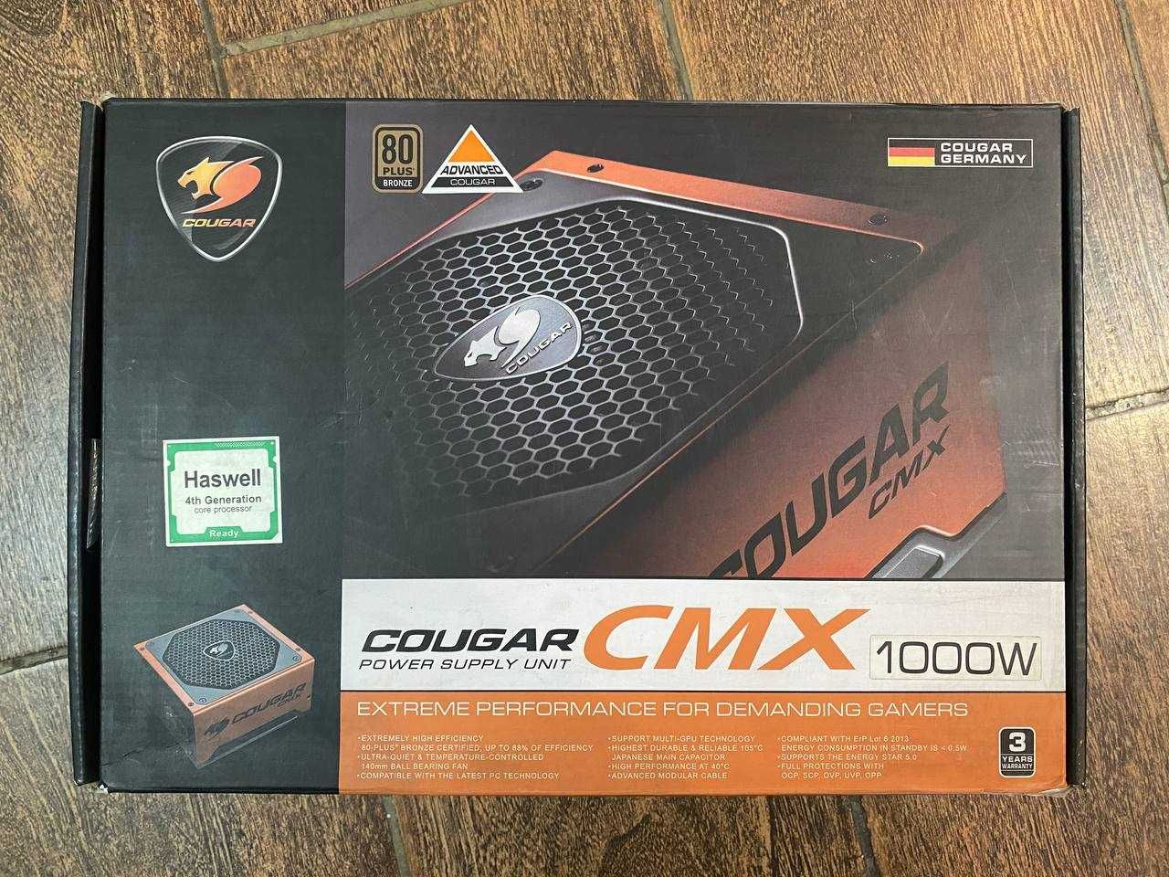 Блок питания COUGAR CMX1000 ATX 1000W Bronze