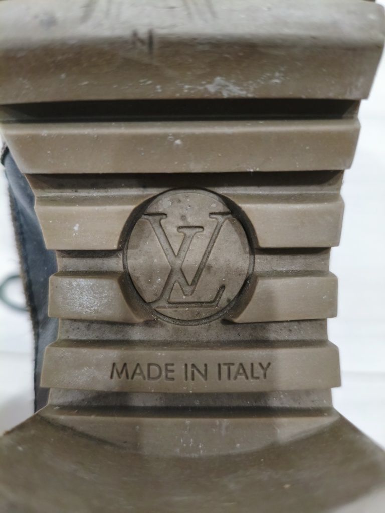 Коричневые ботинки Louis Vuitton, made in Italy, размер 38