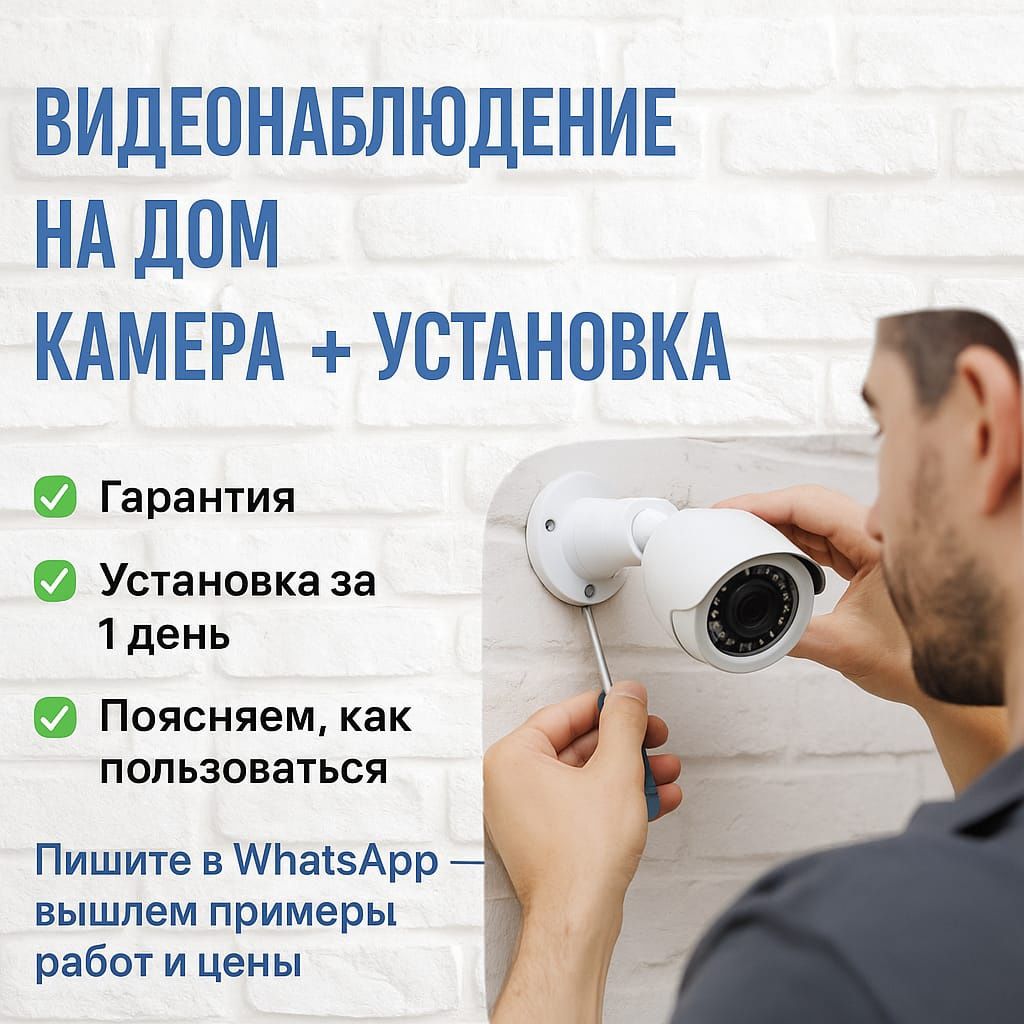 Видеонаблюдение на дом | Камера + установка

Текст:
Ставим камеры виде