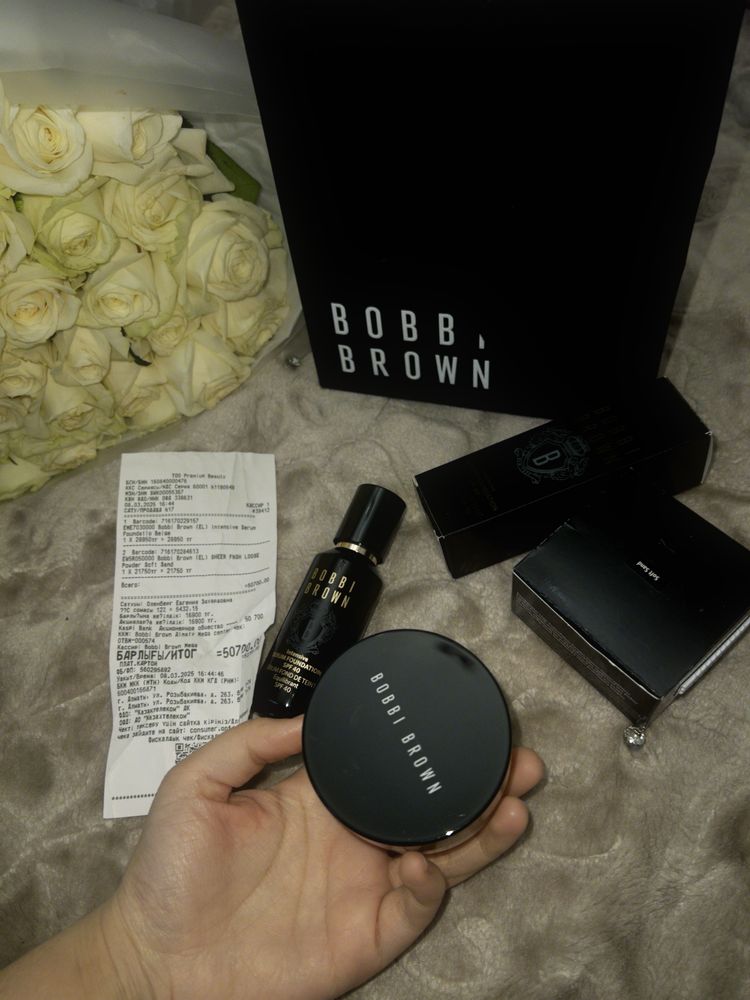 Bobbi brown тональный крем и пудра