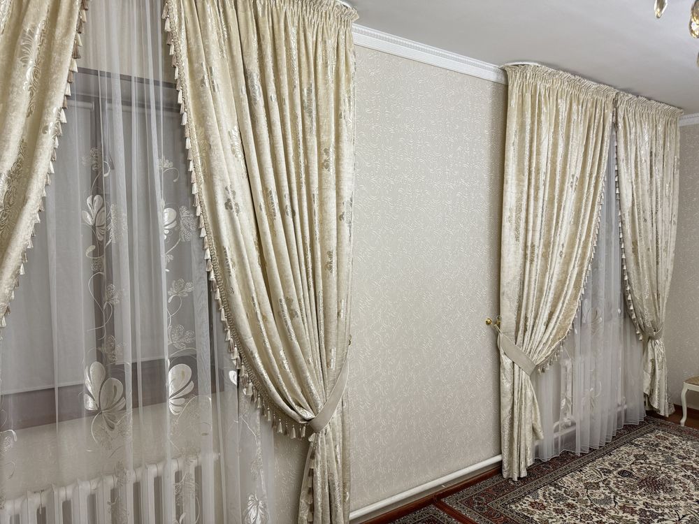Комплект штор с тюлью