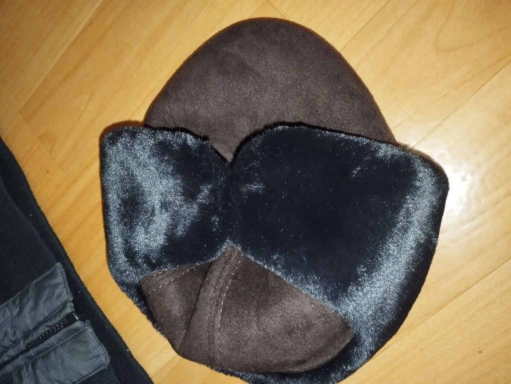 Кепка ушанка,новая,под замшу