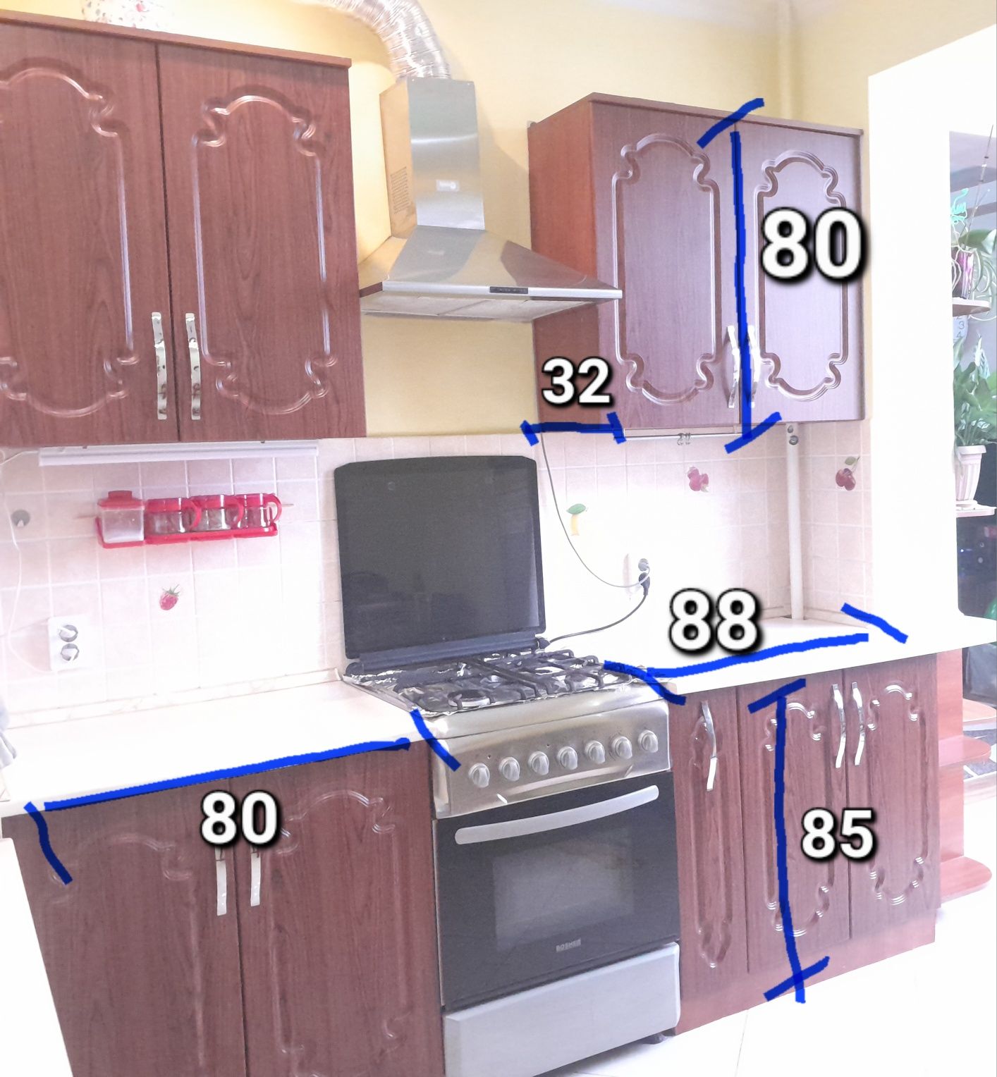 Продам кухонный гарнитур б/у, в отличном состоянии
