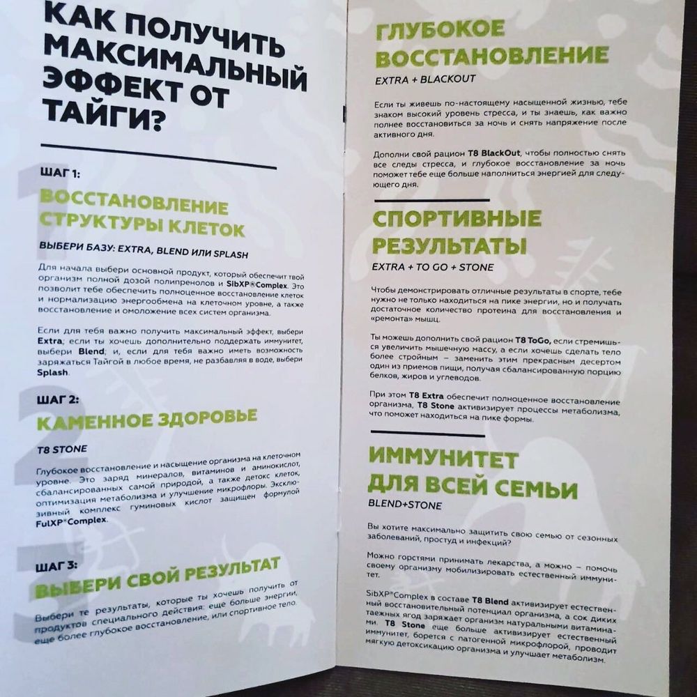 Тайга 8 витамины
