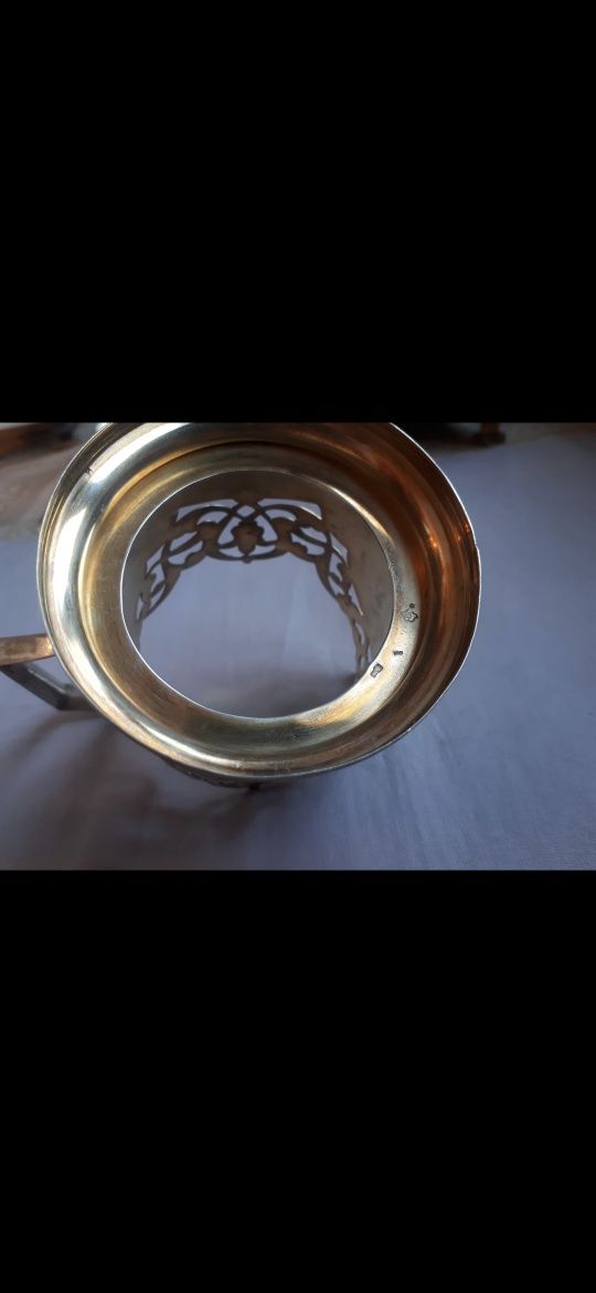 Серебряный подстаканник.