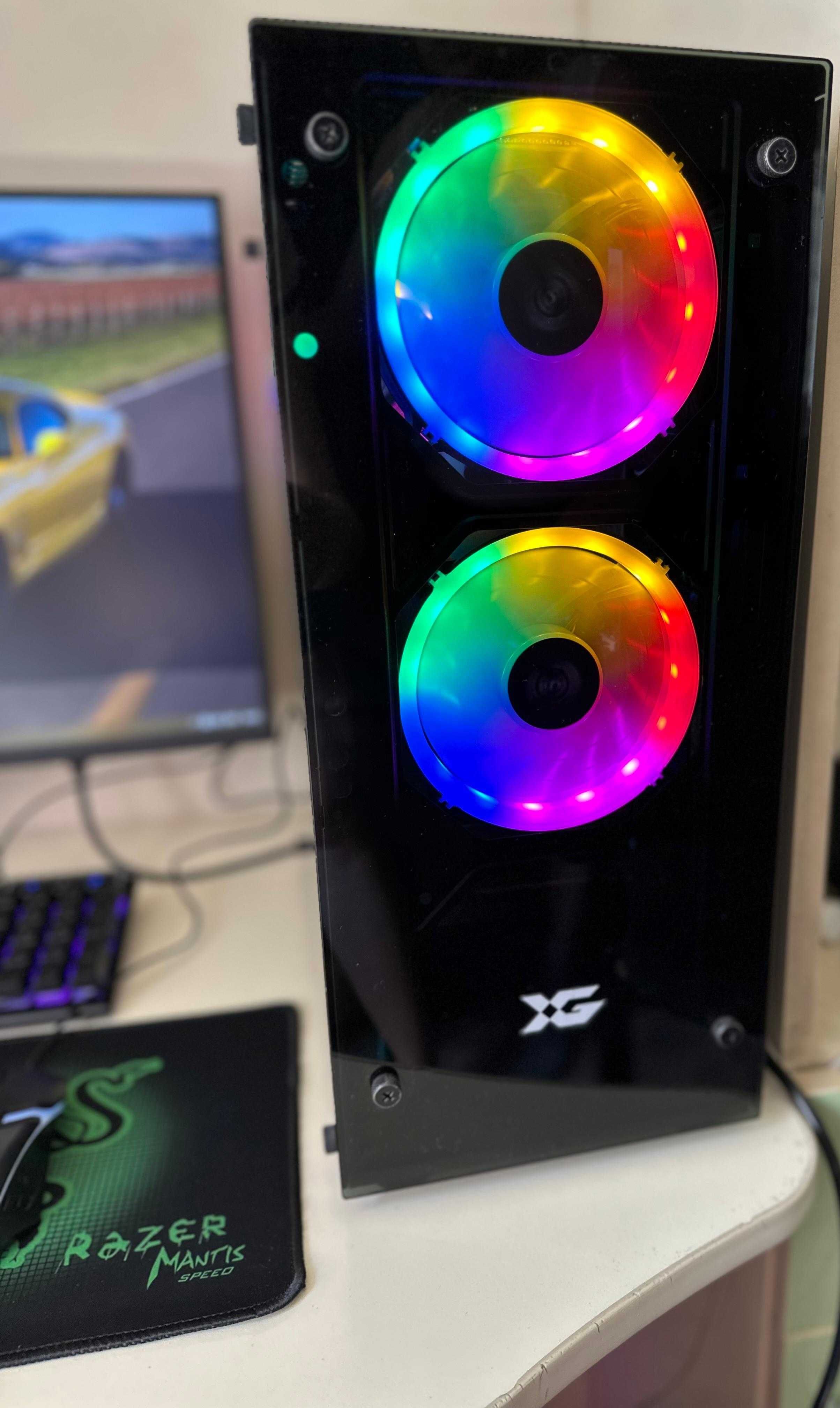 Мощный игровой компьютер i5-10400 частота 4,3GHz, 12 ядер, вид GTX1650