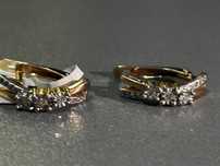 Серьги красное  золото с  585