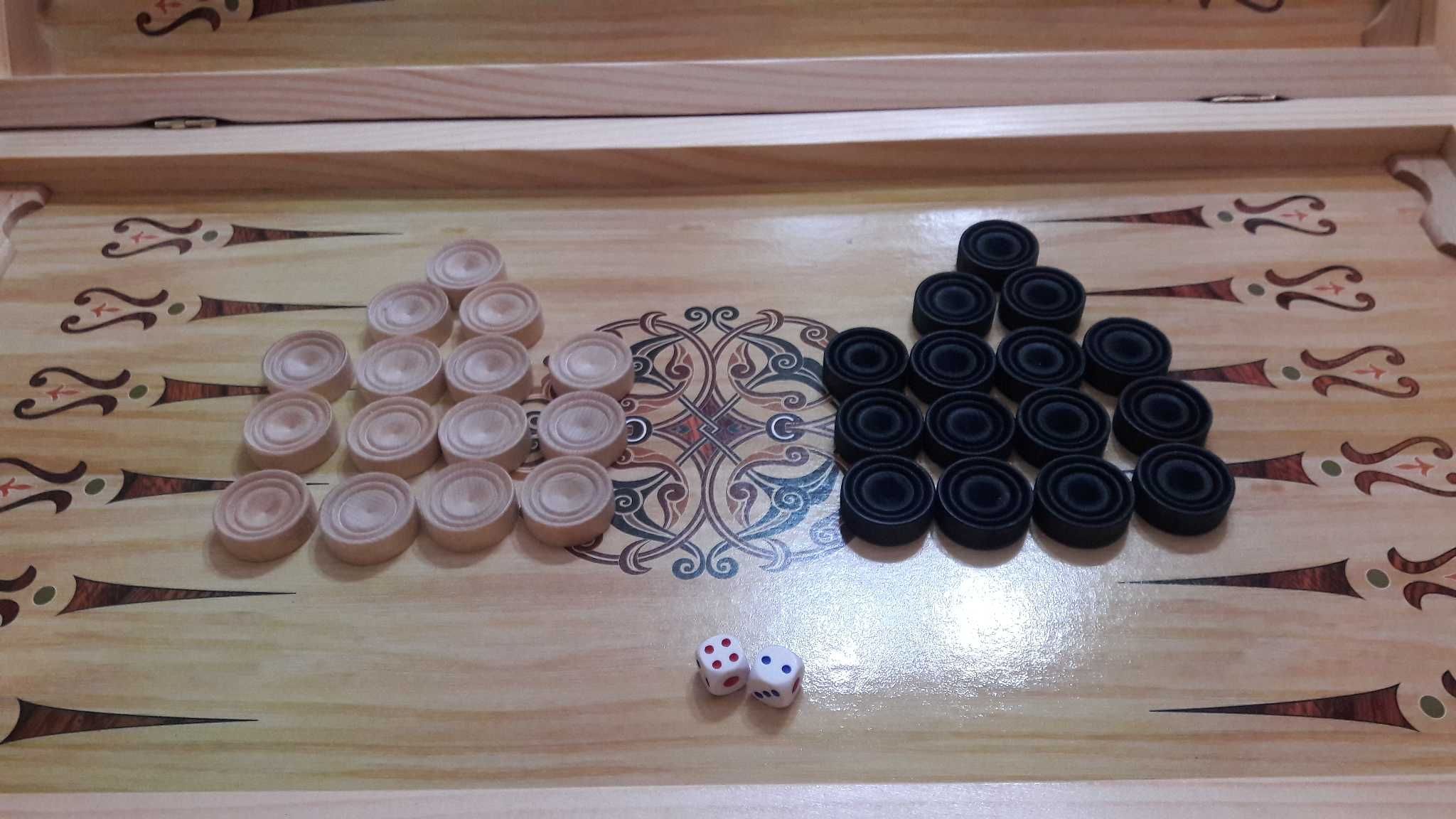 Набор для игры в нарды. Большие 60 х 60 см . ВОЛК