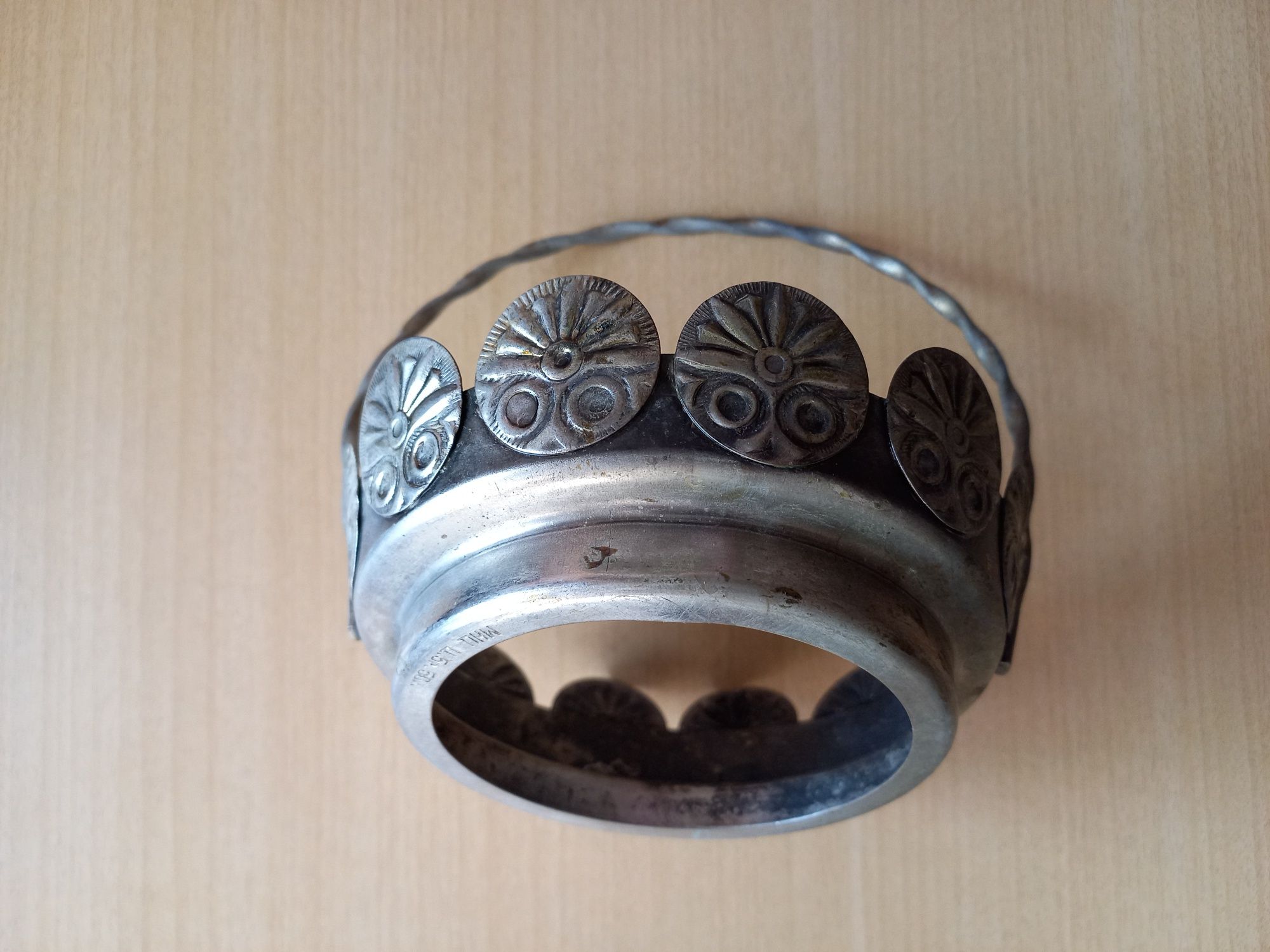 Корзинка под вазочку. Мельхиор. СССР.