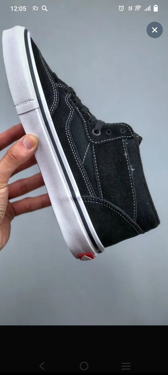 Кеды Vans новые, черные,замшевые