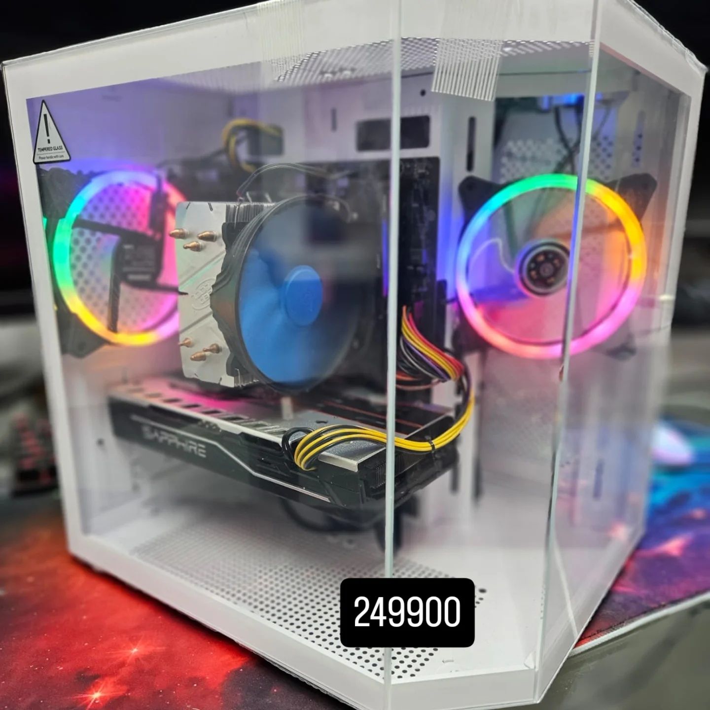 Игровой ПК(компьютер) Ryzen5 5500/RX590 8Gb/16Gb DDR-4/SSD/корпус New.