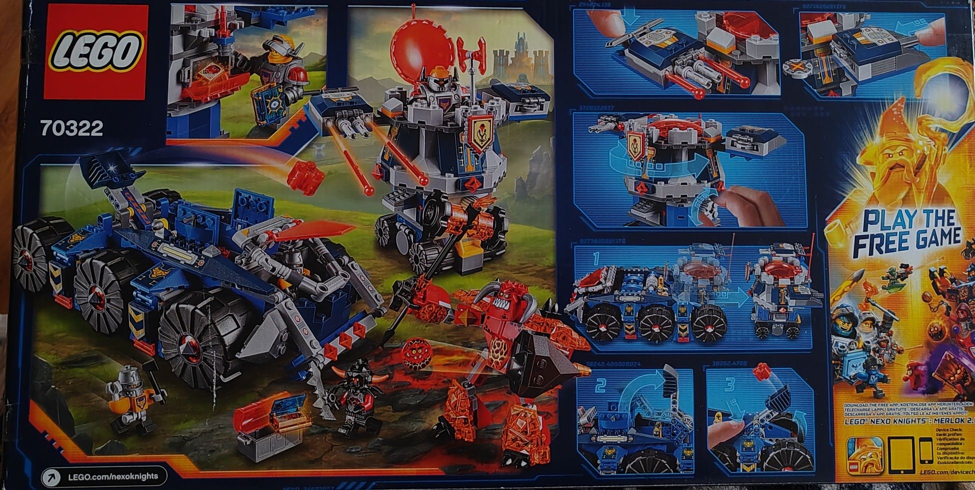 lego 70322 nexo knights axl's tower carrier