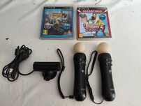 2 Мува с камерой и 2 диска PS3, PS Move controller