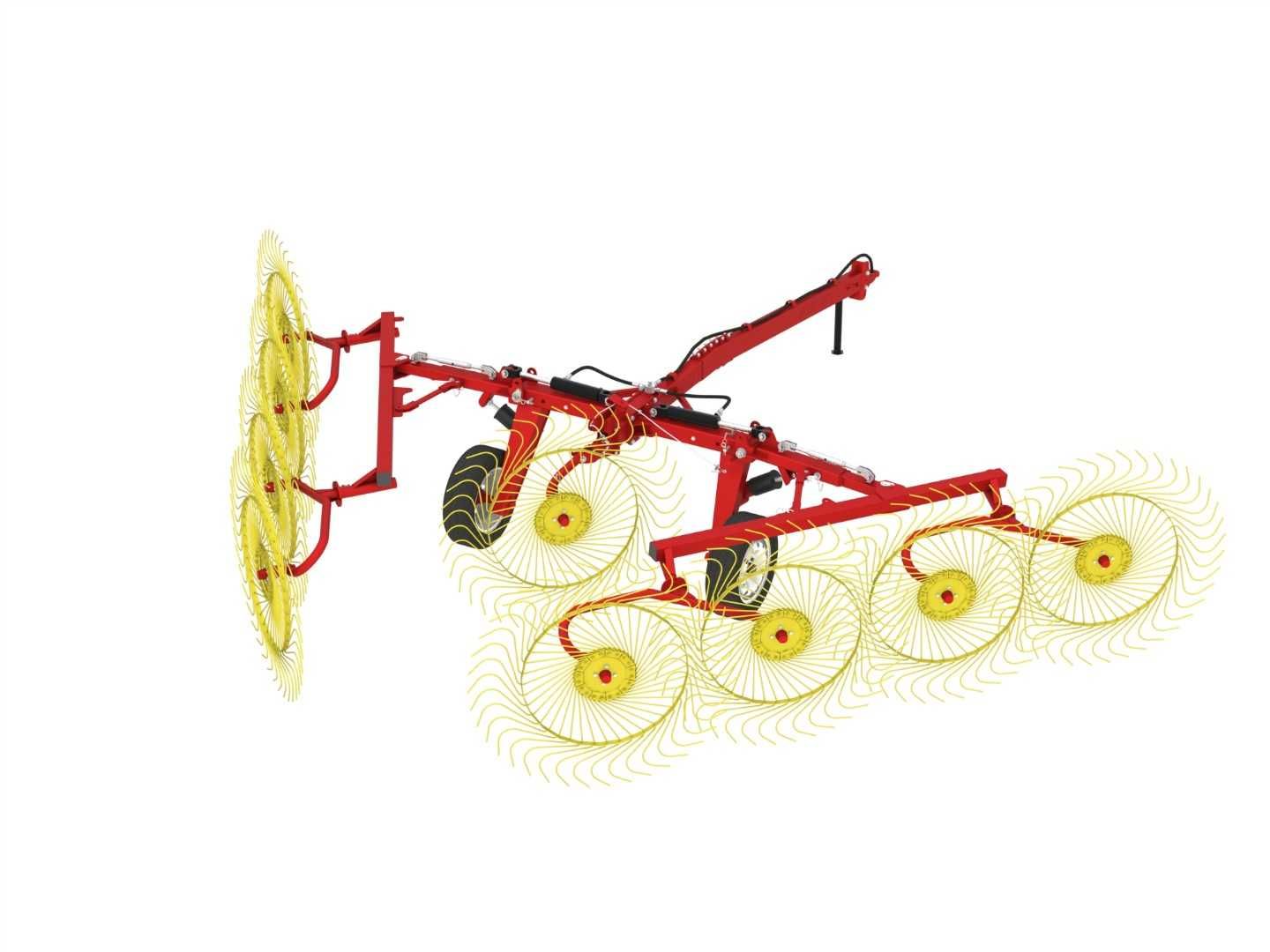 Грабли ворошилка  HARVEST WR-8 захват 6,1 м