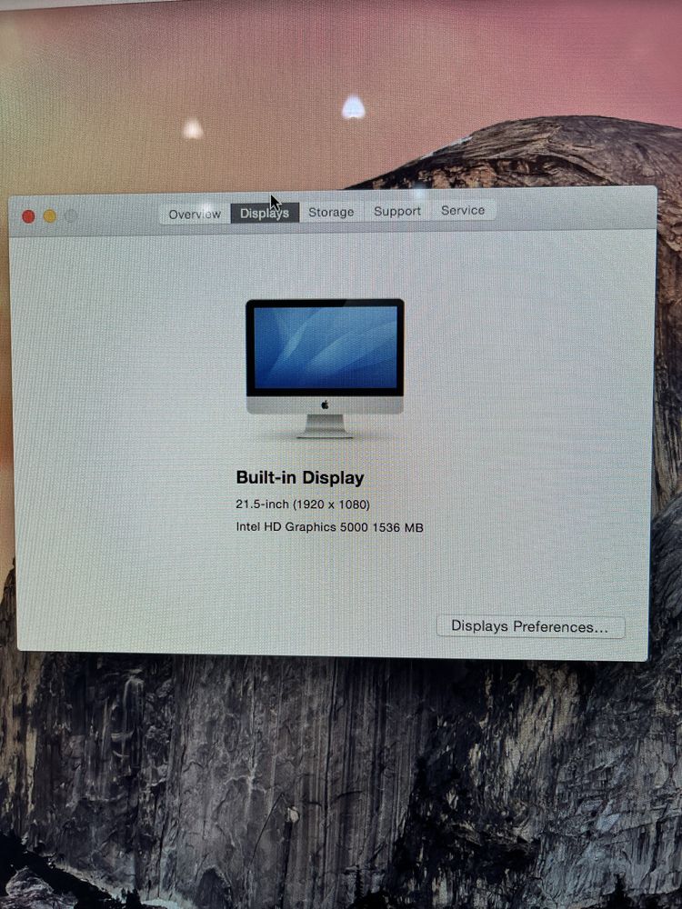 Imac 21.5-inch, mid 2014