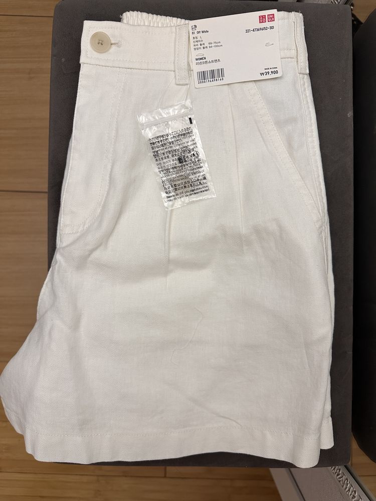 Шорты лен/хлопок от Uniqlo