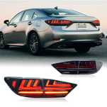 Светодиодные задние фонари для Lexus ES350 цвет Смок авто оптика