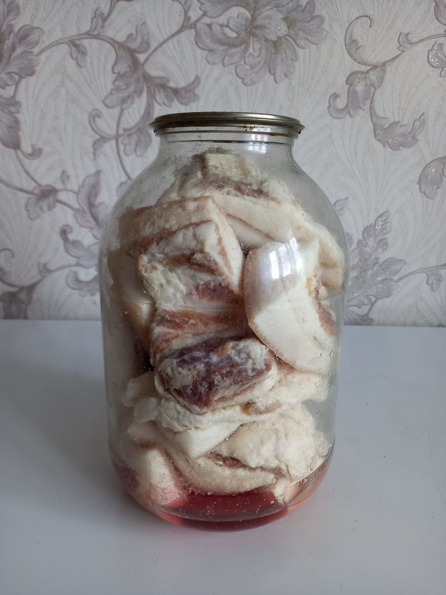 Сало солёное, 3л банка