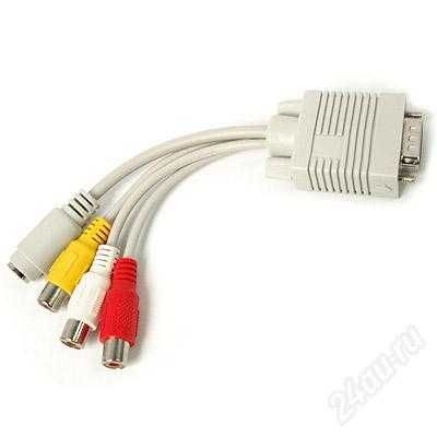 Кабель VGA 5 м, переходник с VGA на 3RCA + S-Video, DVI 24+5/VGA