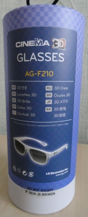 3D очки для телевизоров LG (пассивные) AG-F210 (5 цветов)