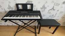 Cинтезатор YAMAHA PSR-E463 с подставкой и банкеткой