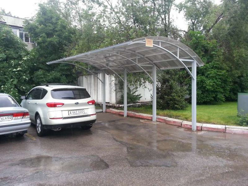 Навесы, автонавесы из профнастила от 30000 тг, из полигаля от 35000 тг