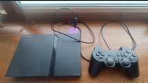 Ps2 slim в хорошем состоянии