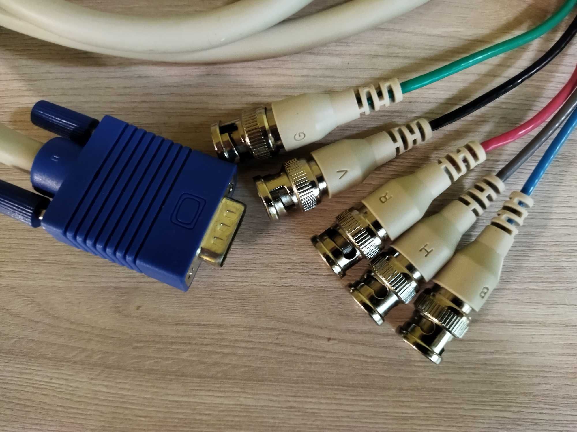кабель/конвертер  видеонаблюдения VGA + 5 BNC