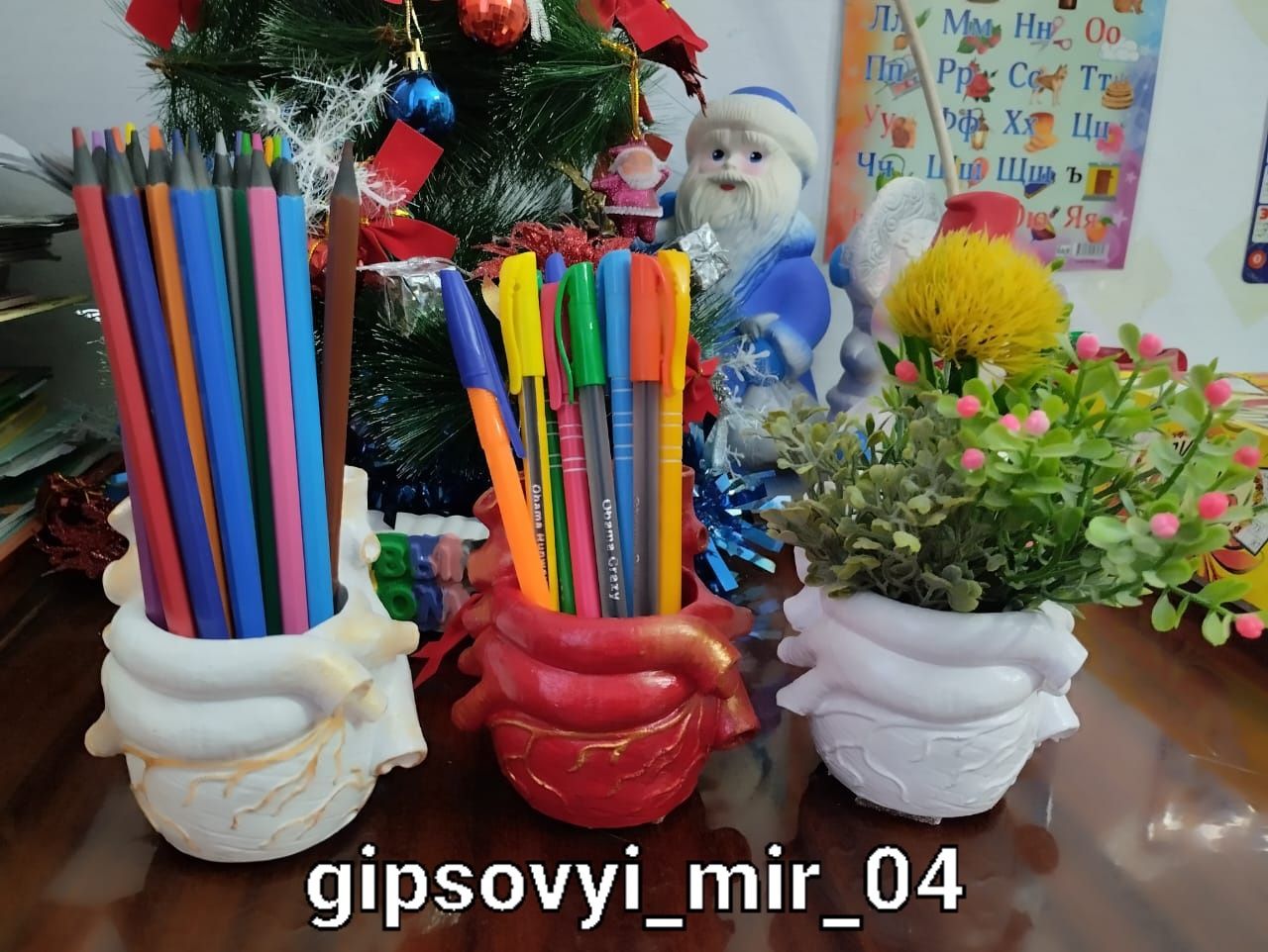 Подставка "Сердце анатомическое"-подарок медику и друзьям(для ручек...