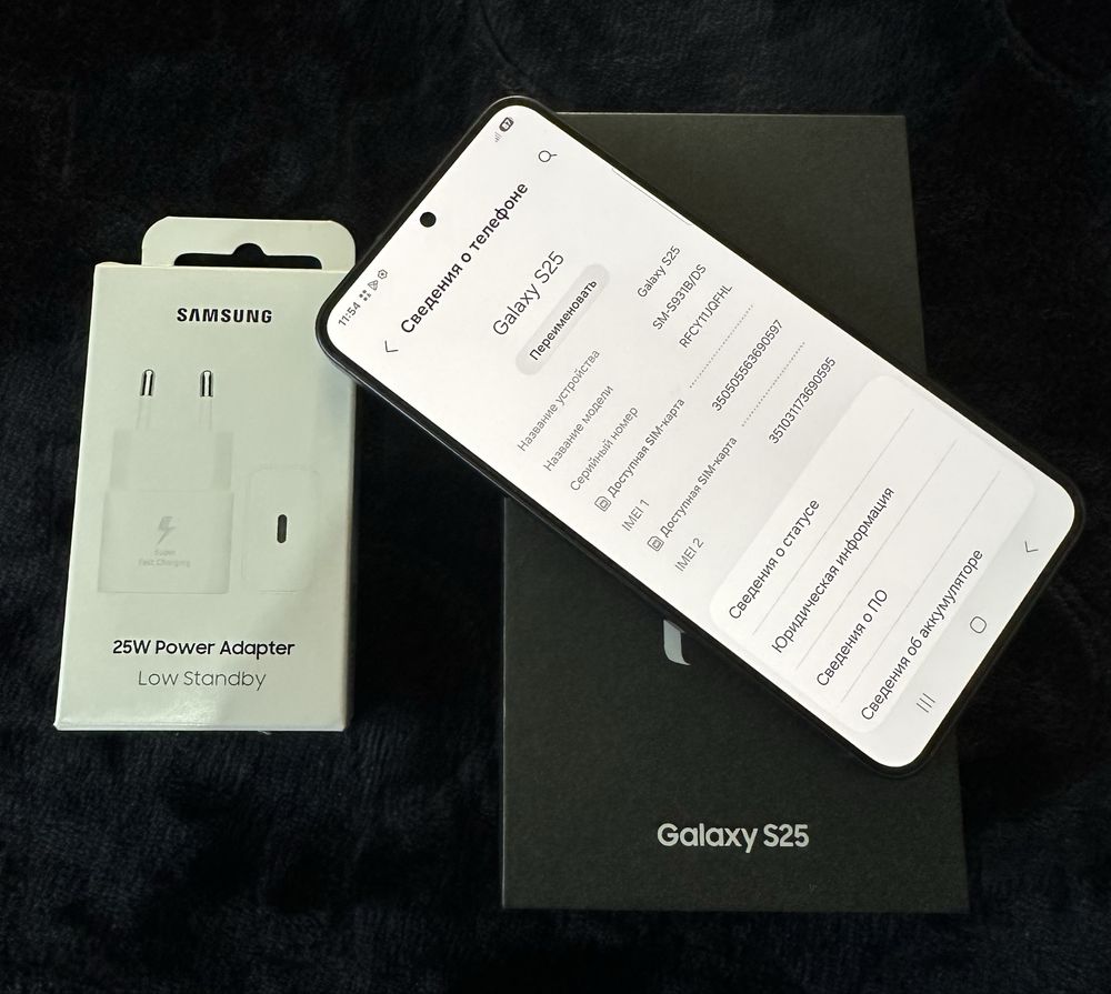 Samsung Galaxy S25 Blue Black 12/128Gb