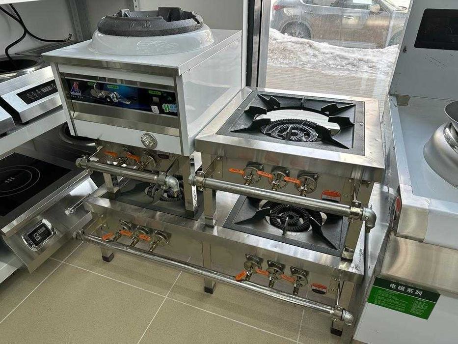 Промышленная газовая плита 1,2,3,4,5,6,8 конф Өнеркәсіптік газ плитасы