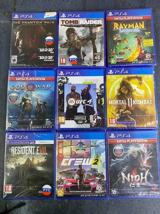 Новые лицензионные диски на PS4 игры (Sony Playstation 4) ОРИГИНАЛ !!!