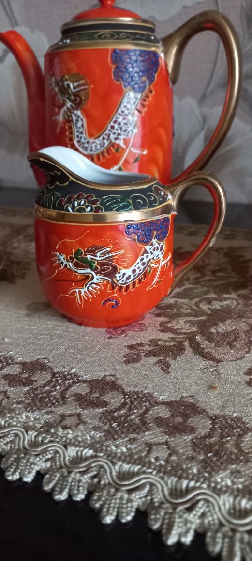 Кофейный сервиз Dragon Ware,Япония,винтаж