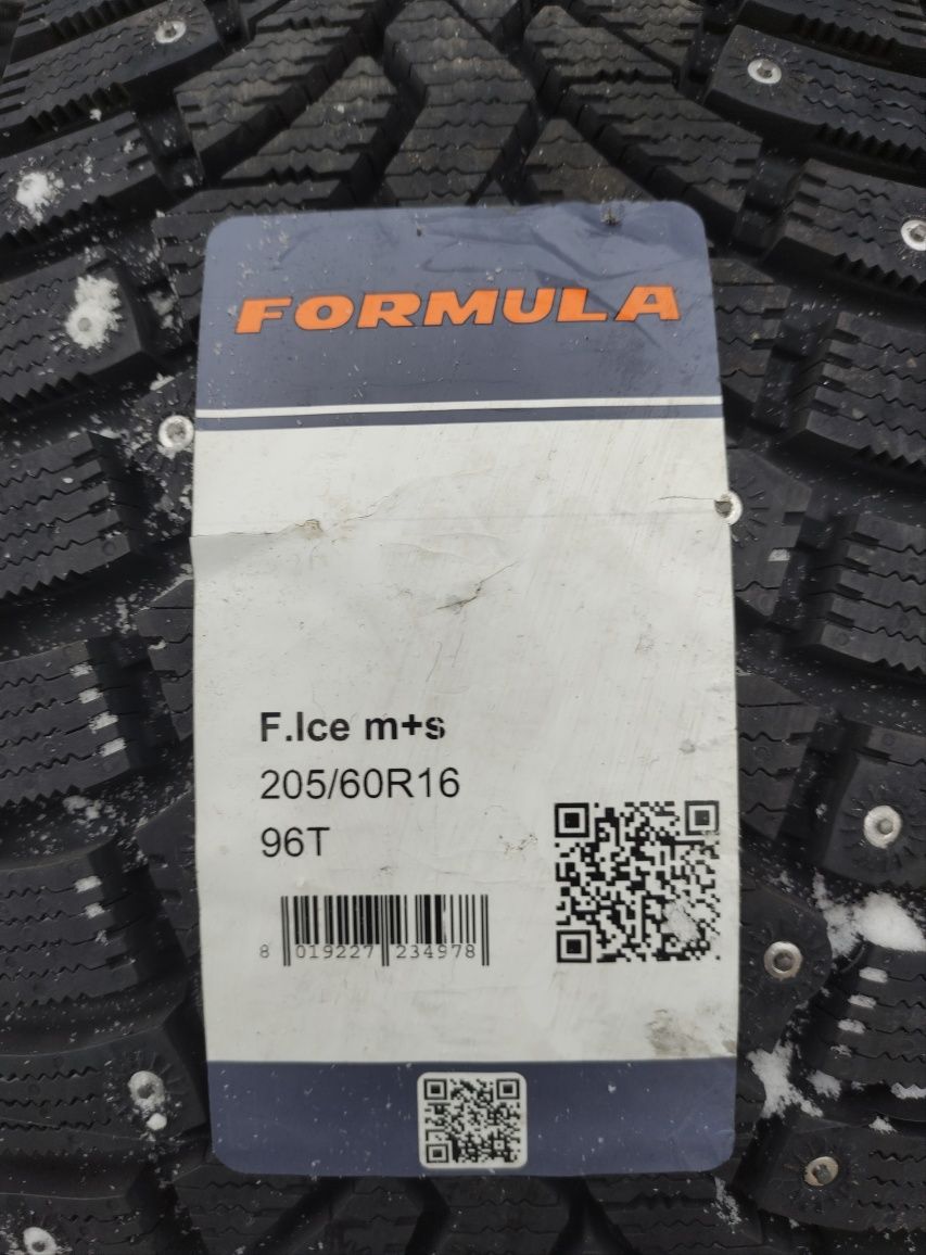 Зимняя шипованная резина Formula Ice 205/60/r16