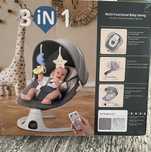 Качеля шезлонг на пульте Baby swing