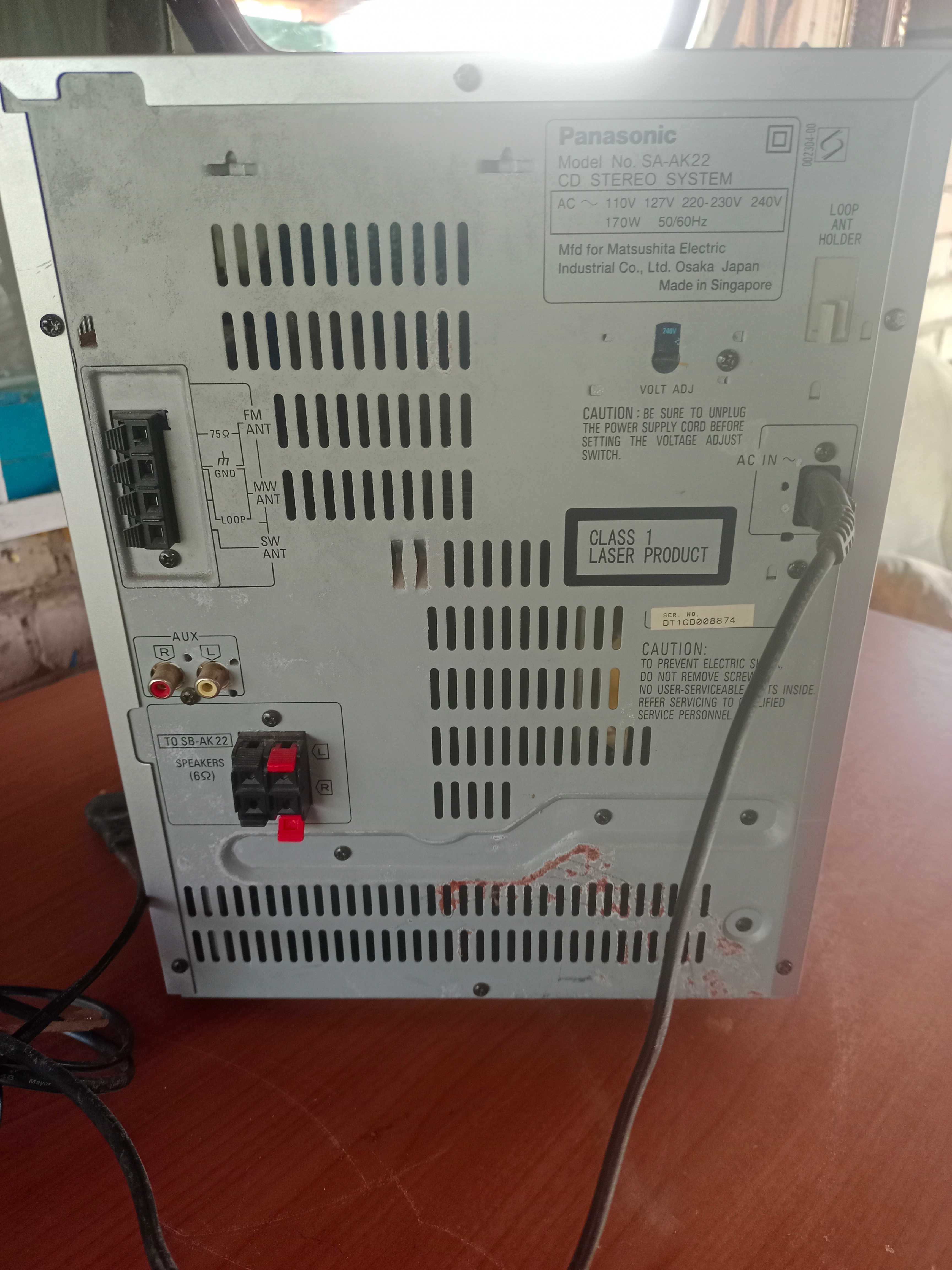 Продам музыкальный центр Panasonik (без колонок)