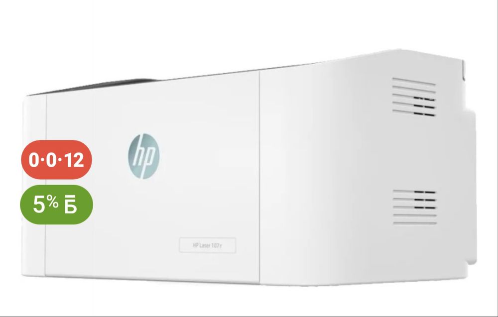 Продаю лазерный принтер HP Laser 107r (5UE14A)