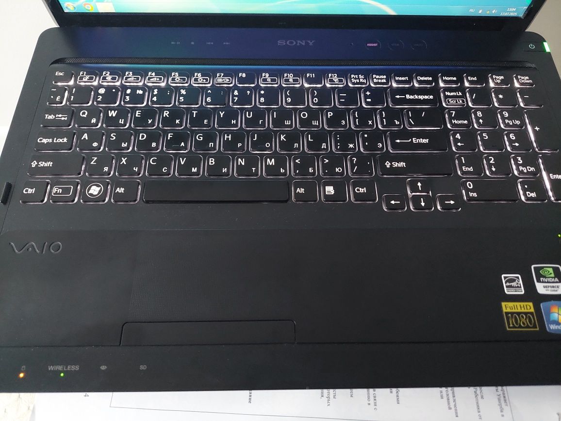 Ноутбук Sony Vaio