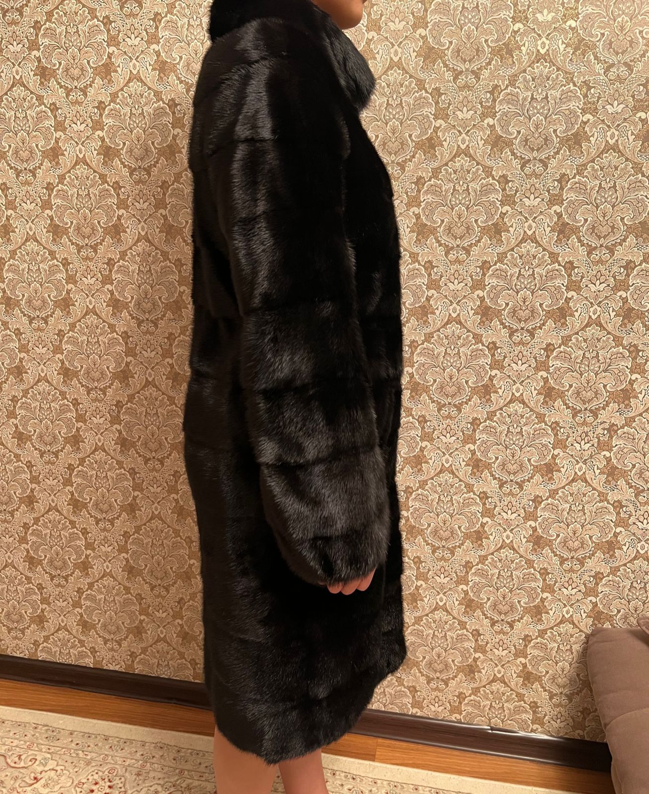 Шуба норковая, горизонтальная