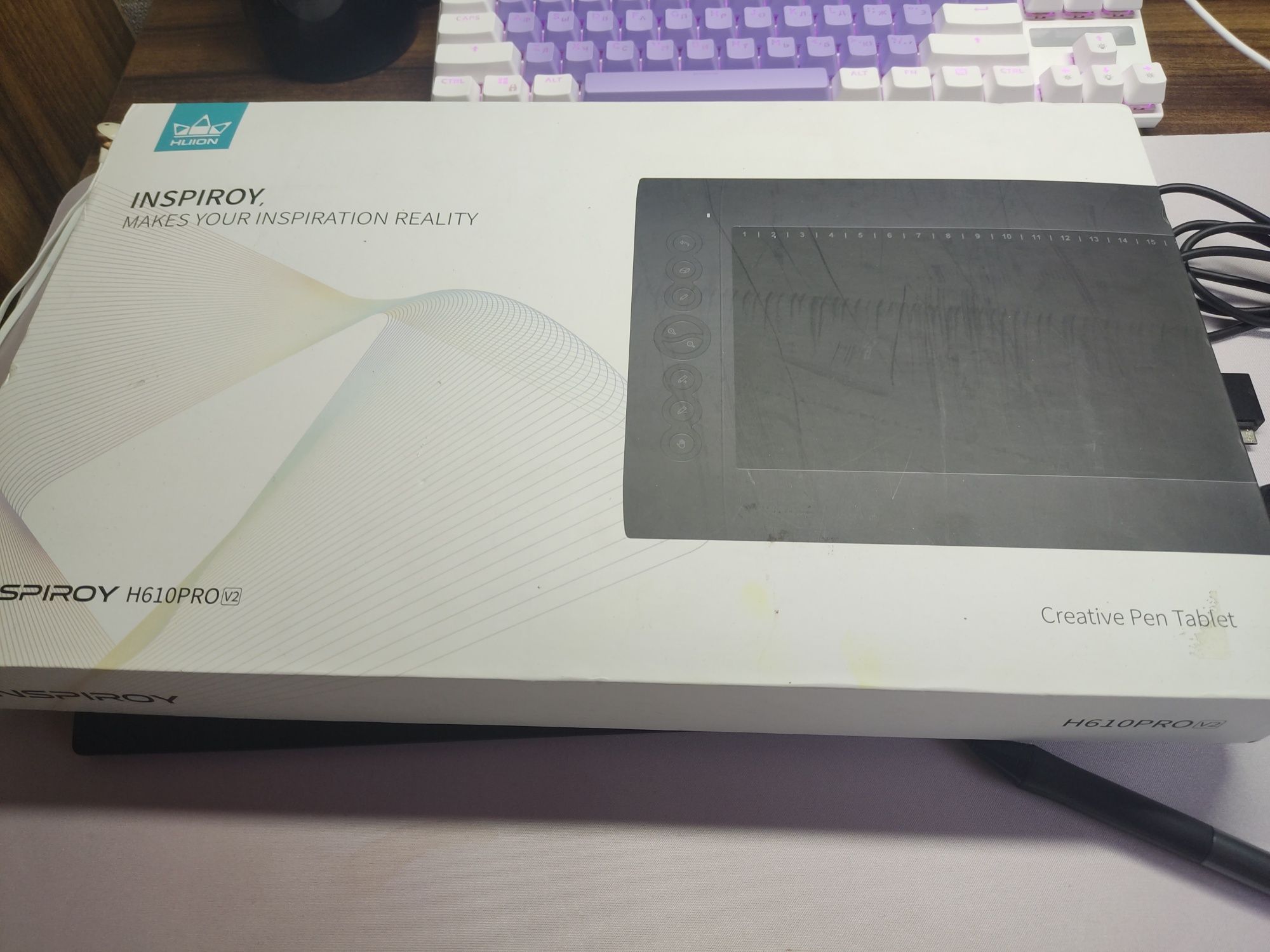 продам графический планшет HUION H610PRO V2