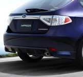 Губа на задний бампер STI Subaru Impreza GH