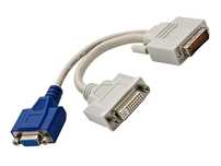 Оригинал Переходник для Видеокарты, 24+5Pin 2xDVI-I - 1xVGA / 1xDVI-I,