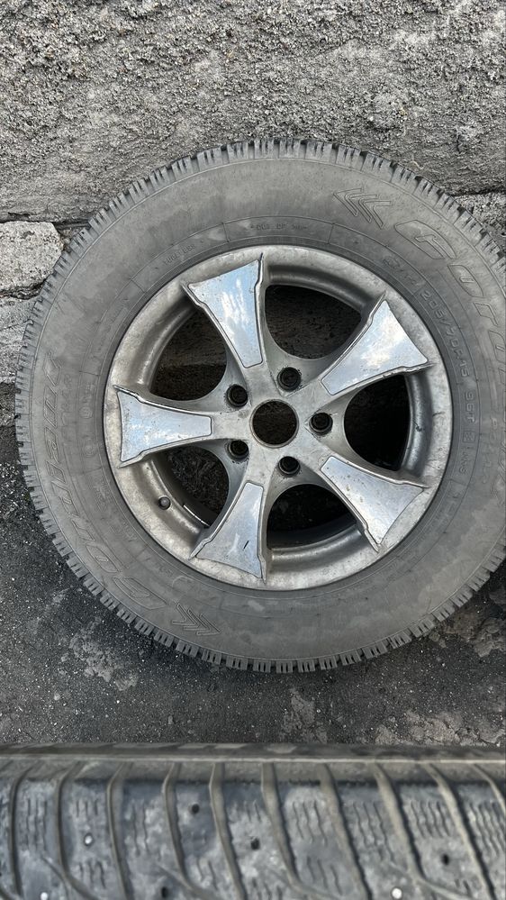 Продам диски р15 5х112 с резиной зима
