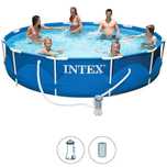 Каркасный бассейн 28212 Intex Metal Frame 366*76 см, с фильтром