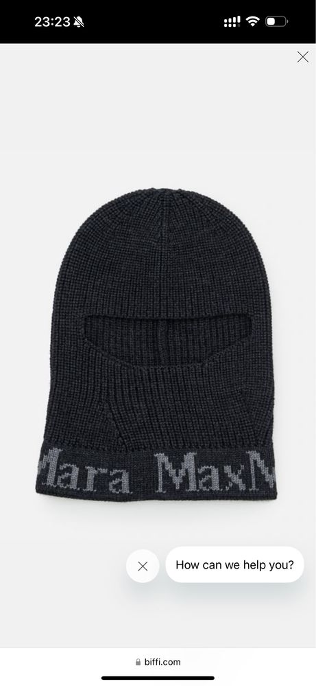 Балаклава капор MaxMara