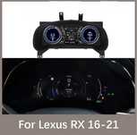 ЖК панель приборов на LEXUS RX 4 поколения.