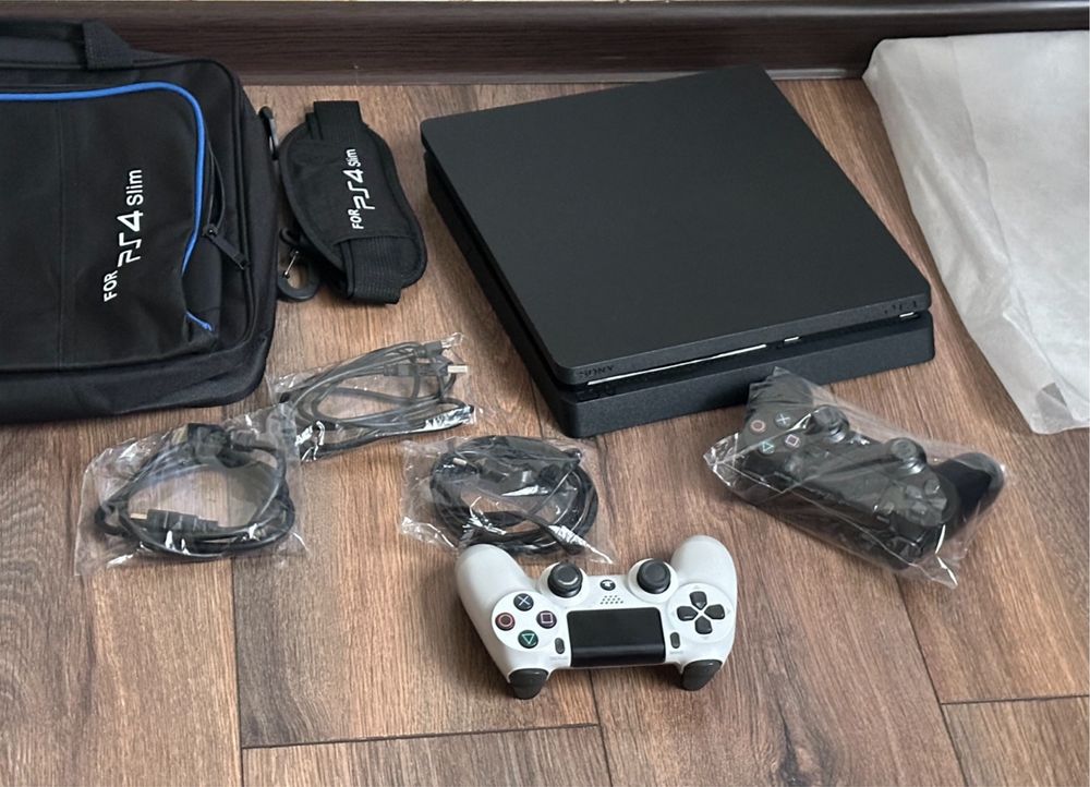 Идеал Playstation 4 Slim 1000GB 1TB HDR/DualShock Джойстик/пс 4 ps 4